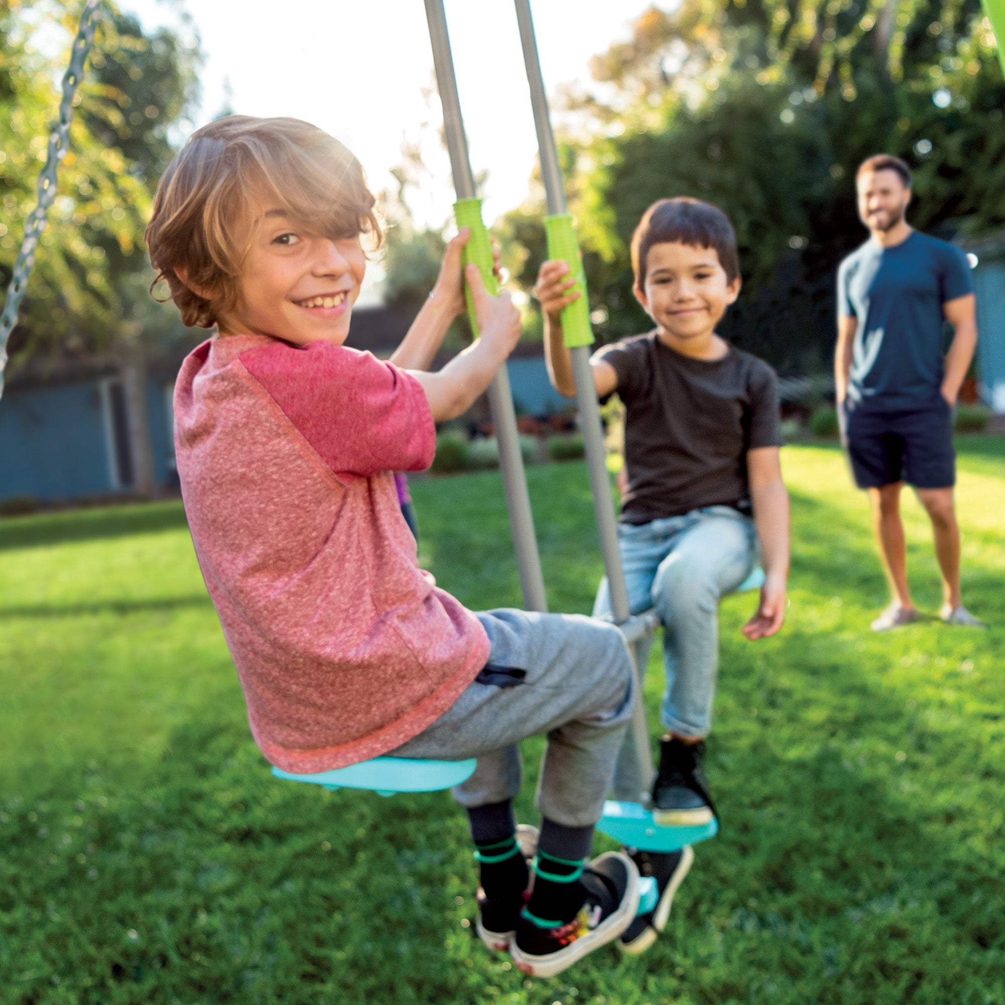 Altalena da giardino 2 giochi seggiolino e dondolo per bambini 3-10 anni INTEX 44122