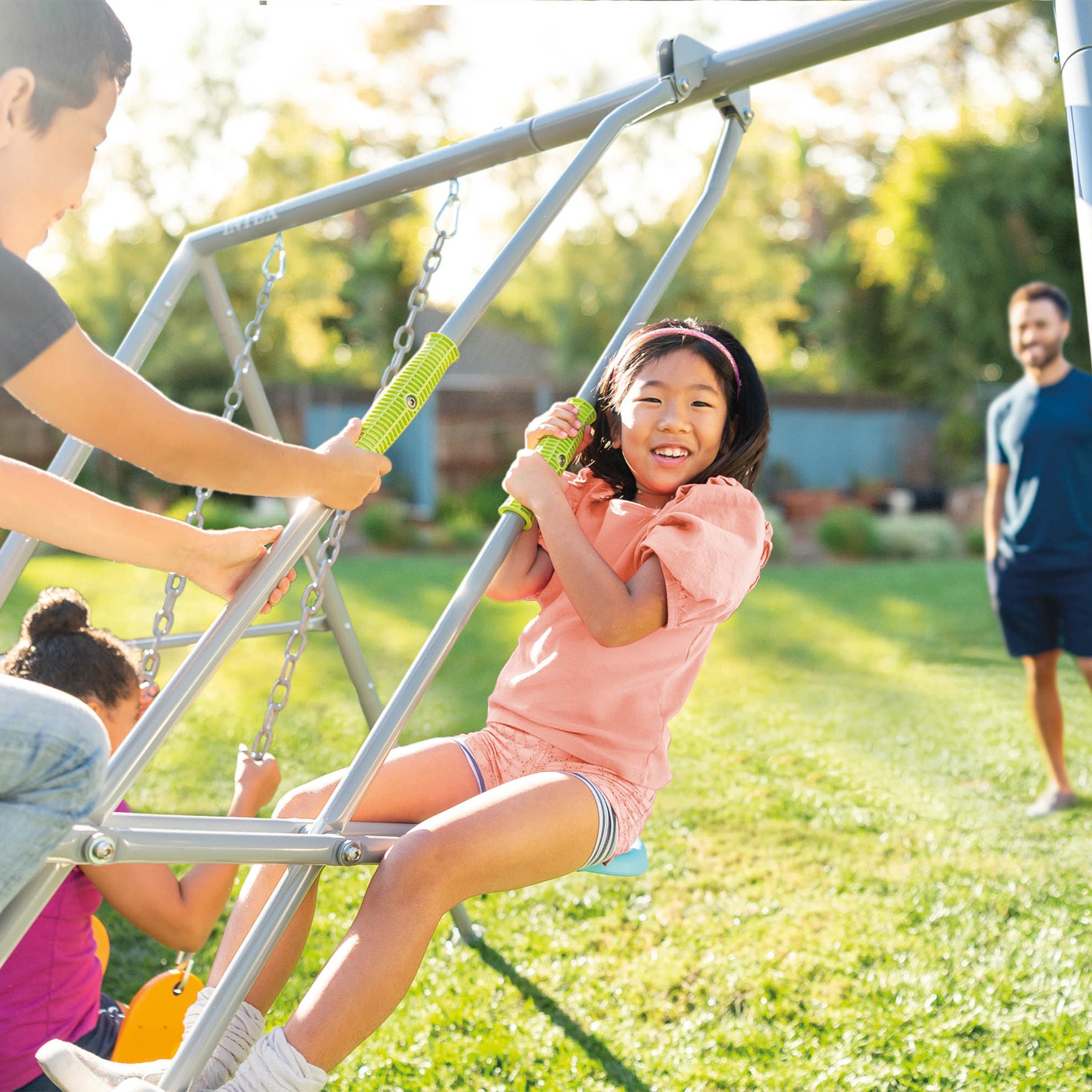 Altalena da giardino 2 giochi seggiolino e dondolo per bambini 3-10 anni INTEX 44122