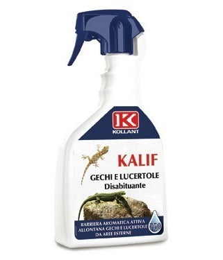 Repellente disabituante spray 750 ml contro gechi e lucertole Kollant kalif