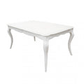 Tavolo allungabile da interno 160/200x100 cm con struttura in legno bianco Jessy