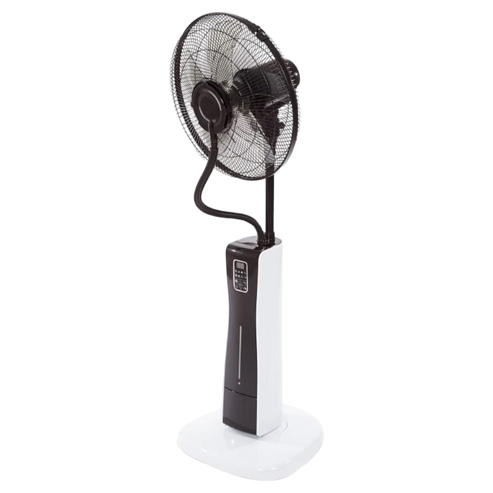 Ventilatore evaporativo digitale a 5 pale con ruote e serbatoio per acqua Nebula Fan Plus