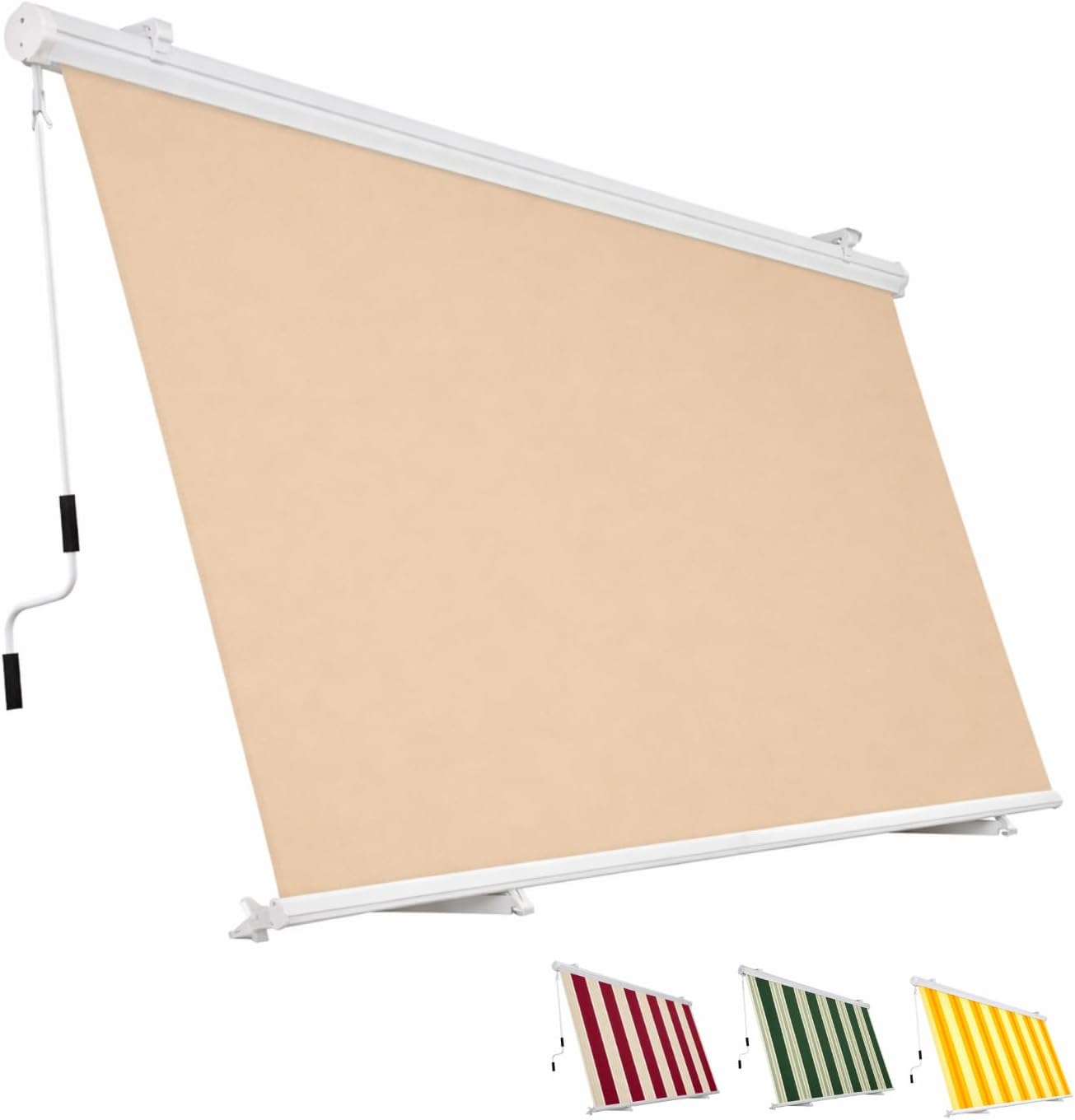 Tenda da balcone para sole a caduta con cassone 300x250 cm con profili in alluminio