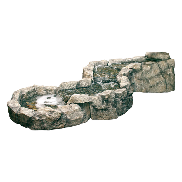 Fontana a cascata realistica in poliresina ultra resistente 384x206x95 cm SkyFall