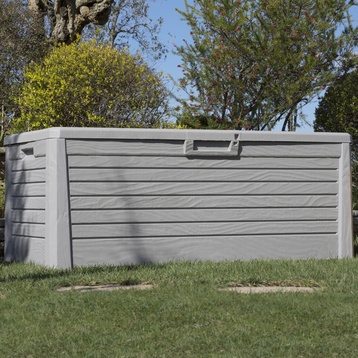 Baule 147x72x60 cassapanca multiuso in resina 550 lt Florida