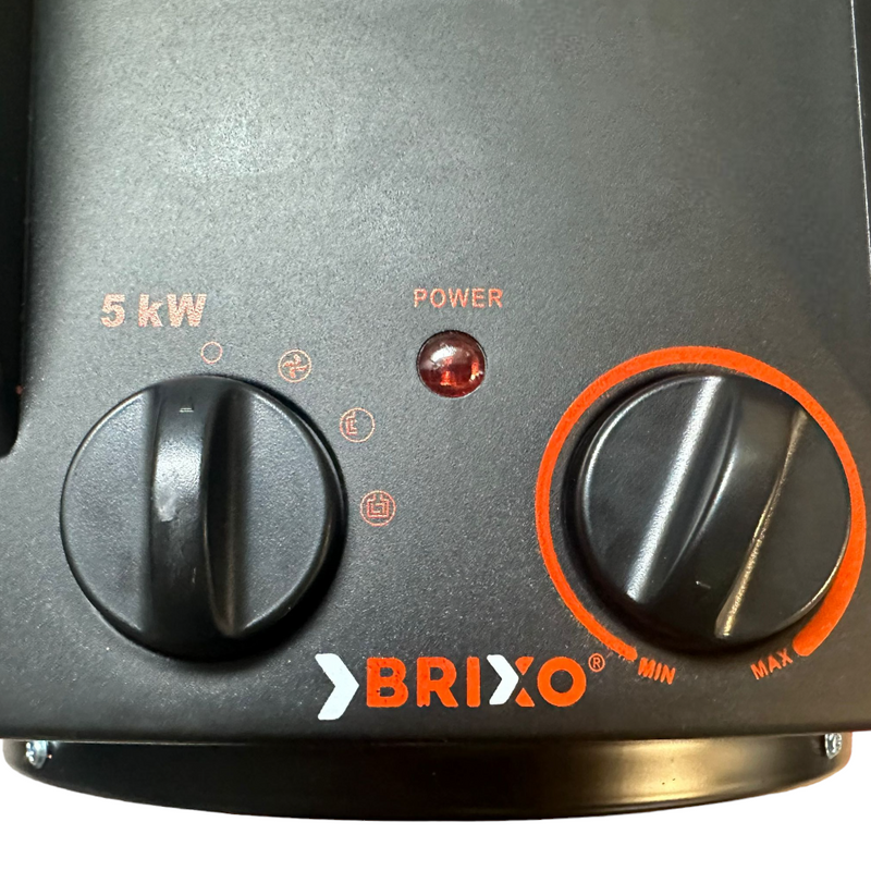 Generatore riscaldatore stufa elettrica aria calda industriale 380/400V con attacco trifase Brixo PTC