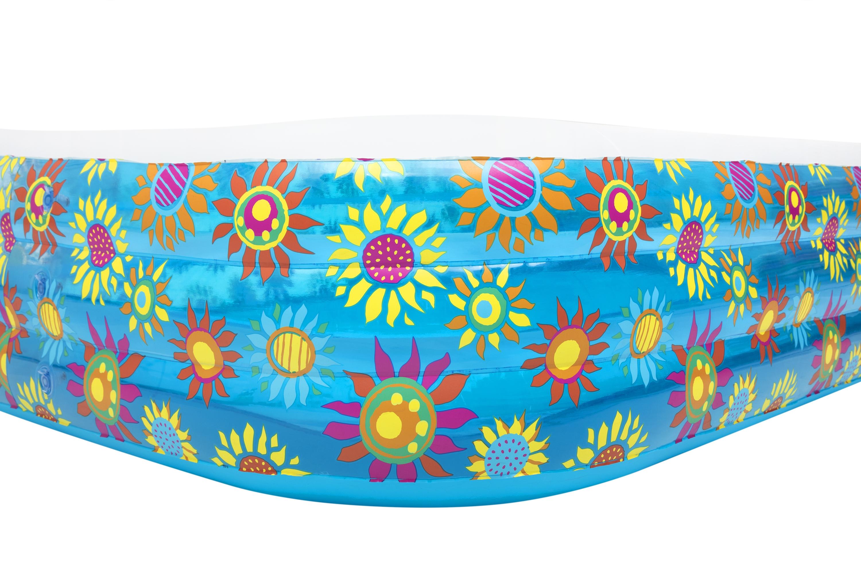 Piscina gonfiabile Family rettangolare decoro fiori BestWay 54121