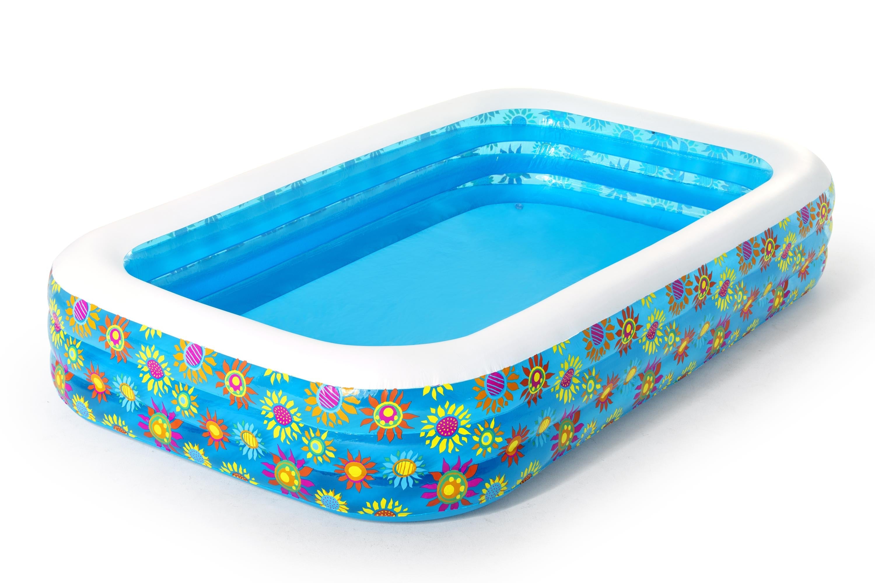 Piscina gonfiabile Family rettangolare decoro fiori BestWay 54121