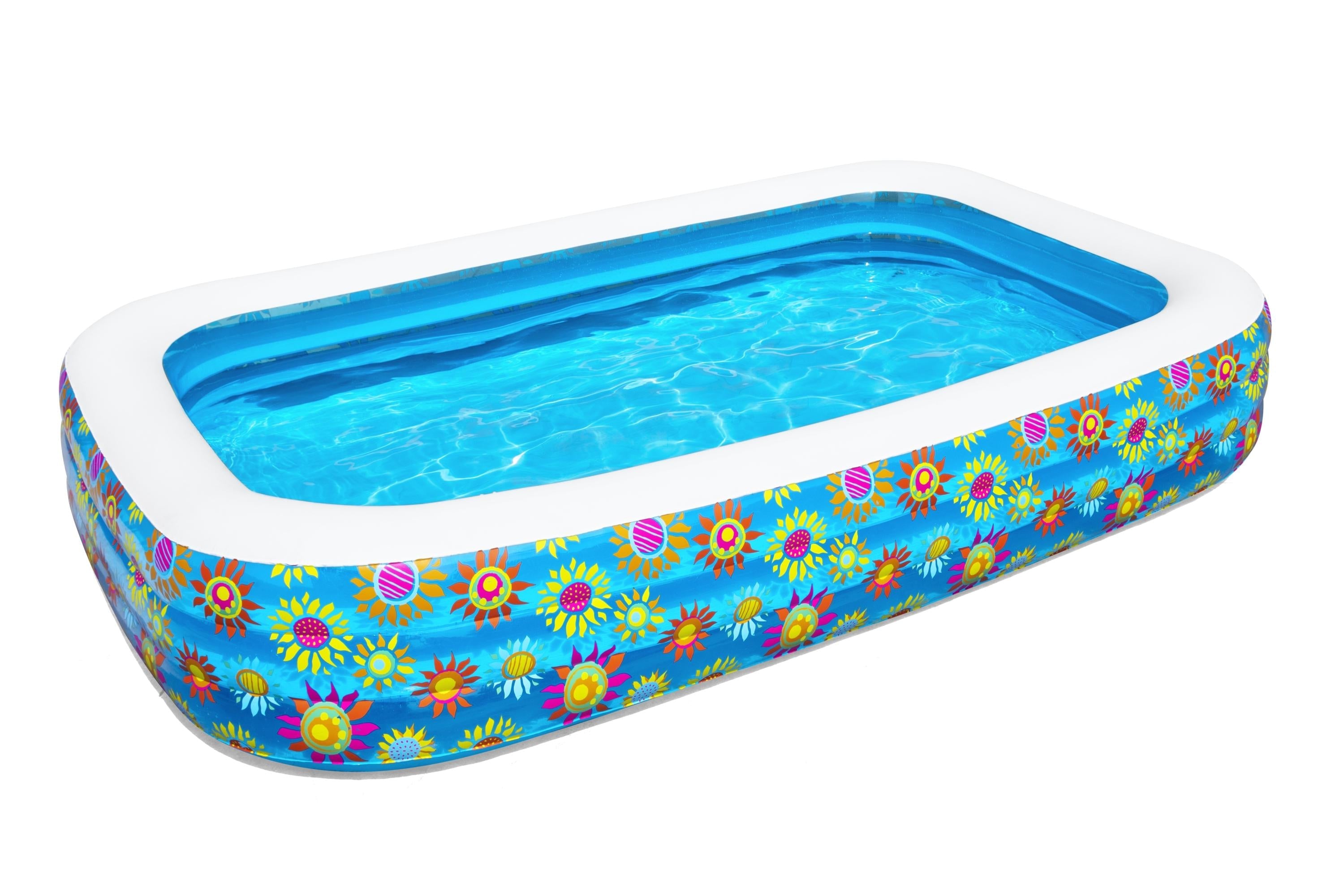 Piscina gonfiabile Family rettangolare decoro fiori BestWay 54121