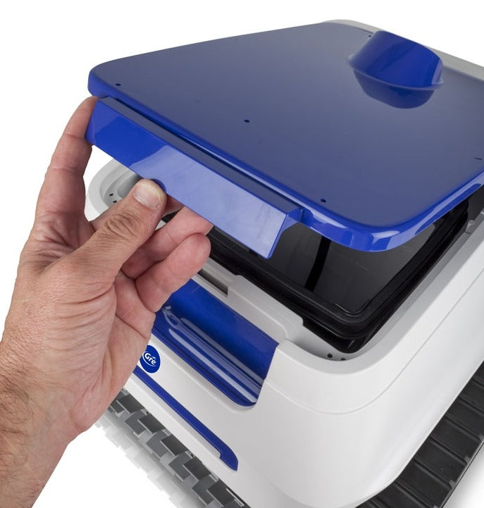 Robot puliscifondo con doppio motore ed aspirazione ciclonica per piscinae ER230 GRE