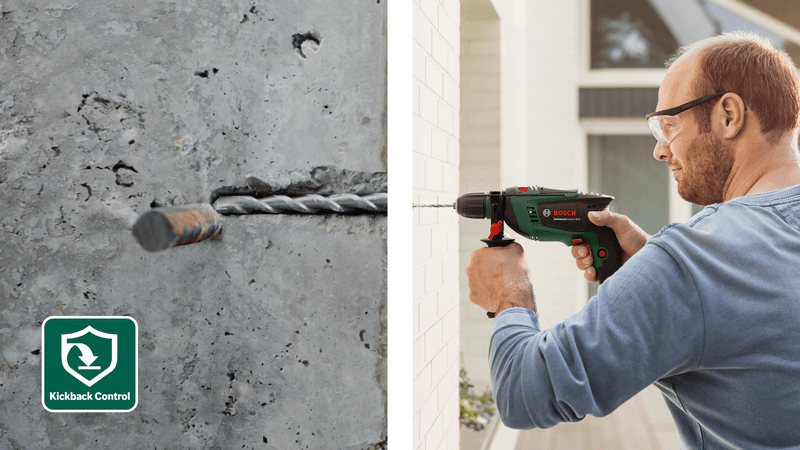 Trapano battente con funzione KickBack Control BOSCH Universal Impact 800