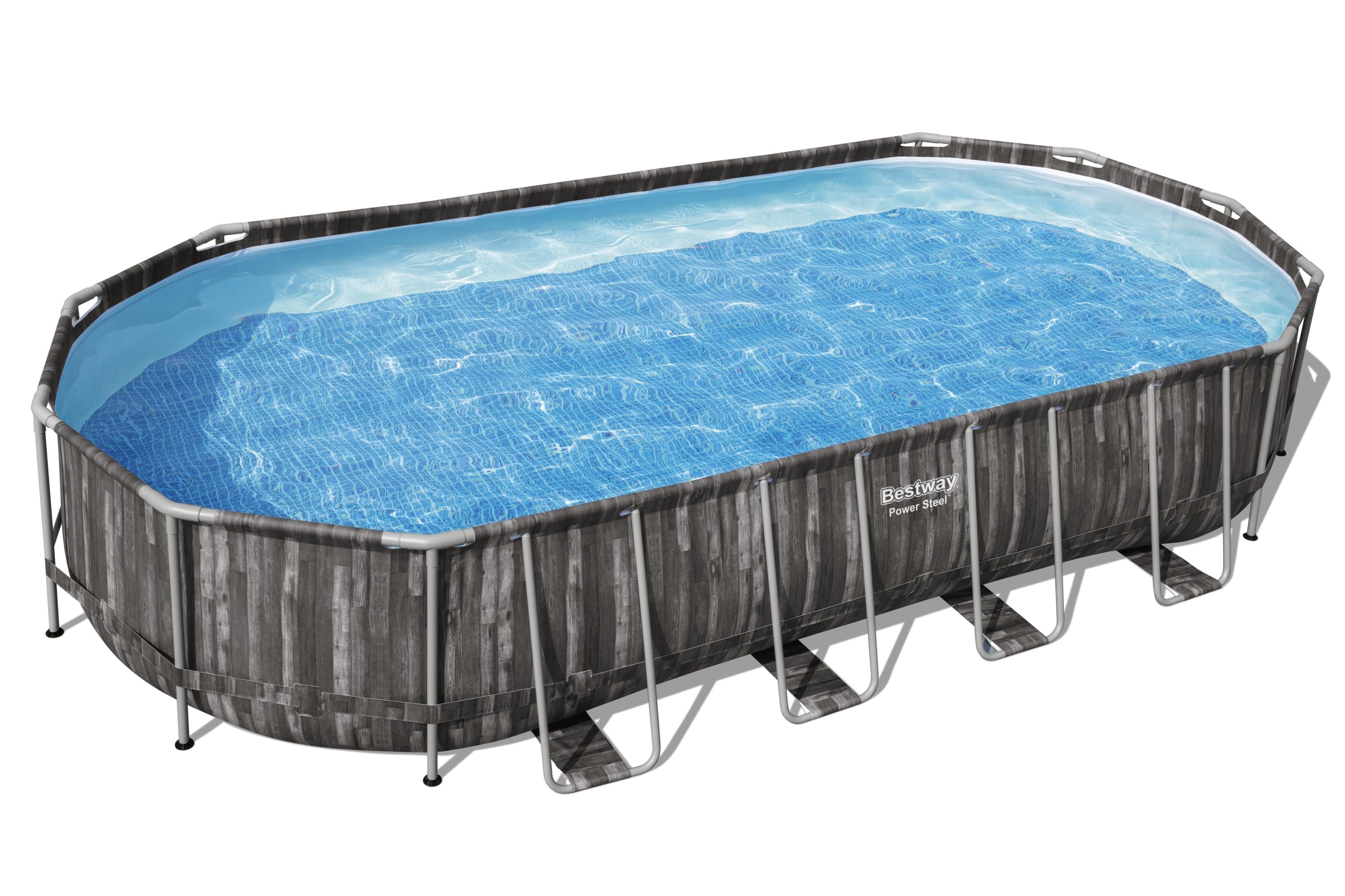 Piscina fuori terra ovale Power Steel 732x366x122 cm Bestway 5611T