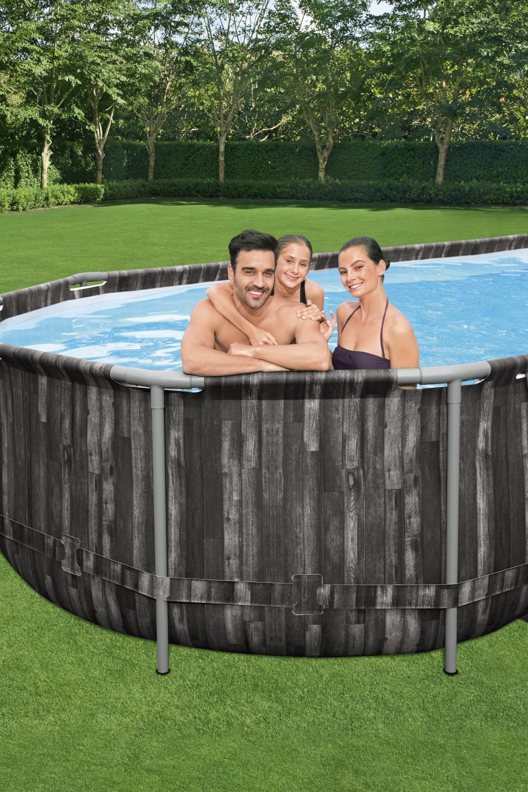 Piscina fuori terra ovale Power Steel 732x366x122 cm Bestway 5611T