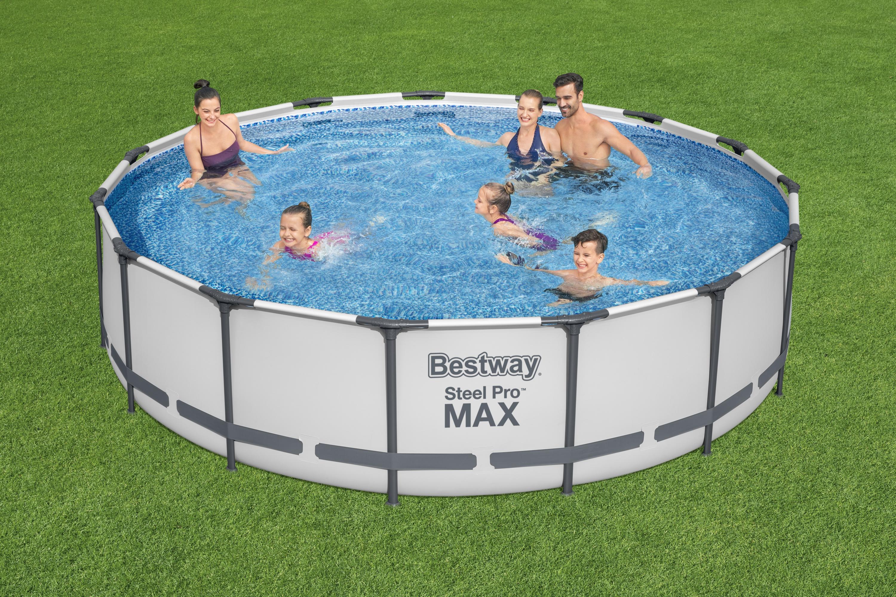 Piscina con struttura rotonda Steel Pro MAX 457x107 cm Bestway 56488