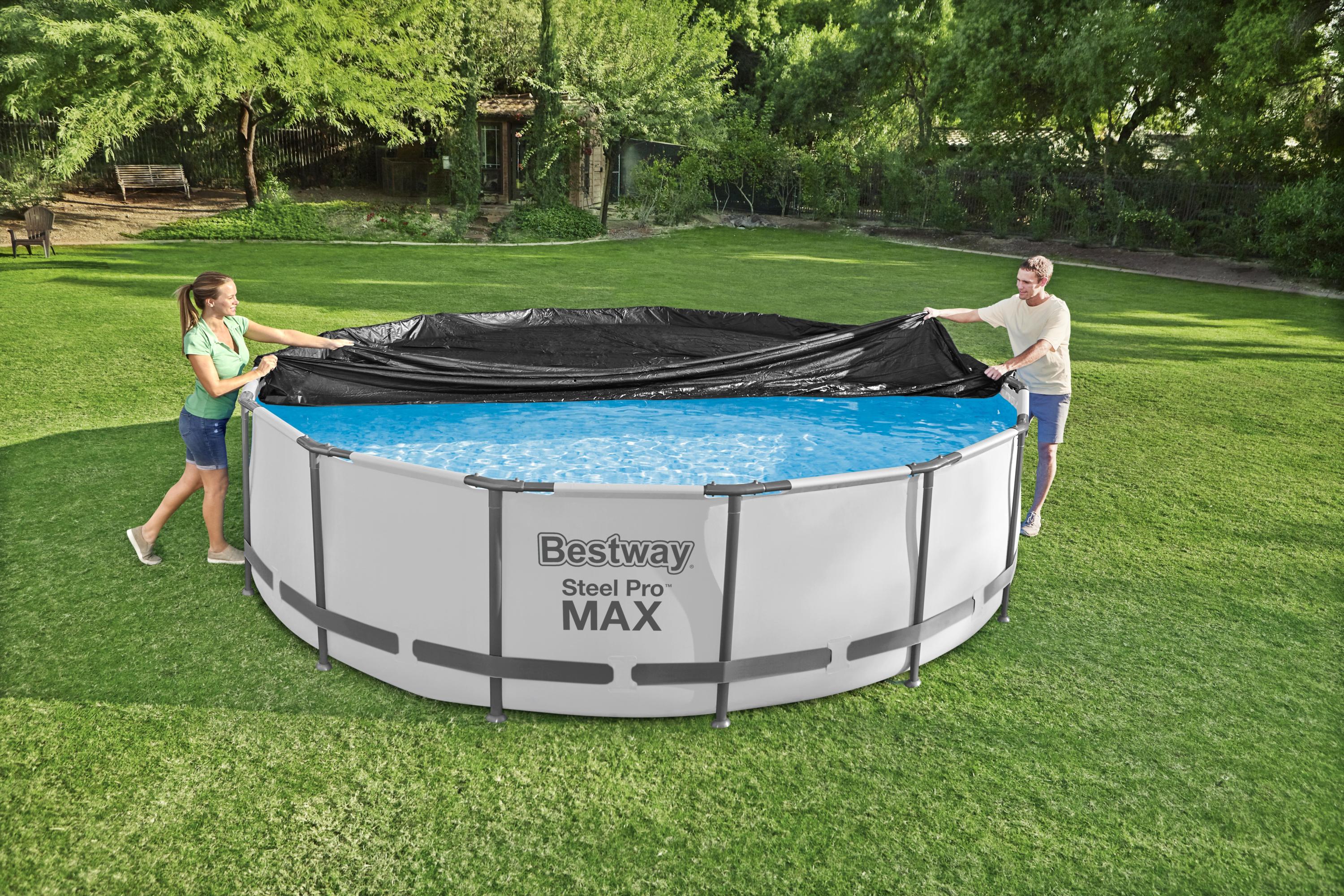 Telo copertura per piscine con struttura Tonda steel pro max Bestway 58038