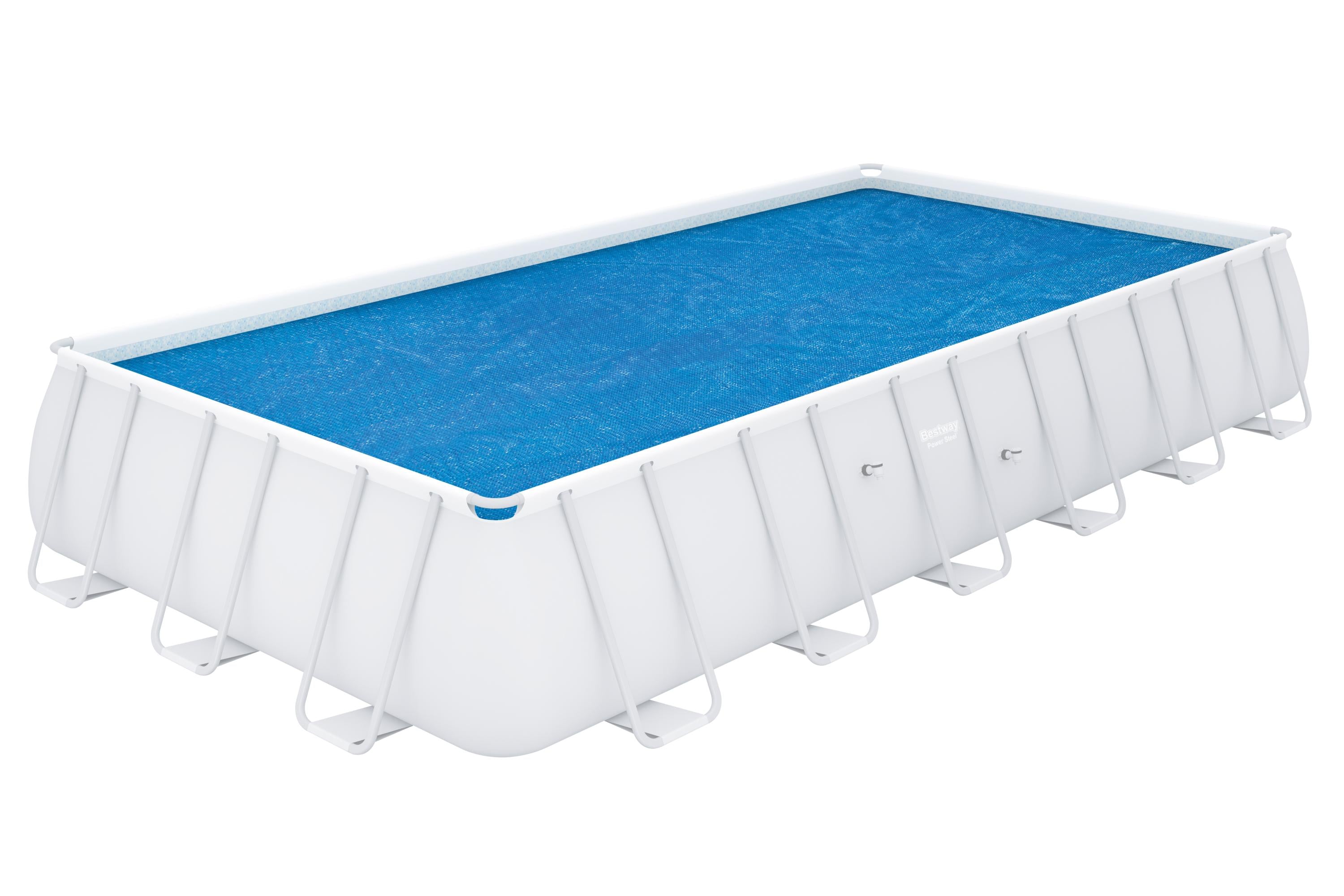 Telo copertura solare termica per piscina rettangolare 732x366x132 cm Besyway 58228