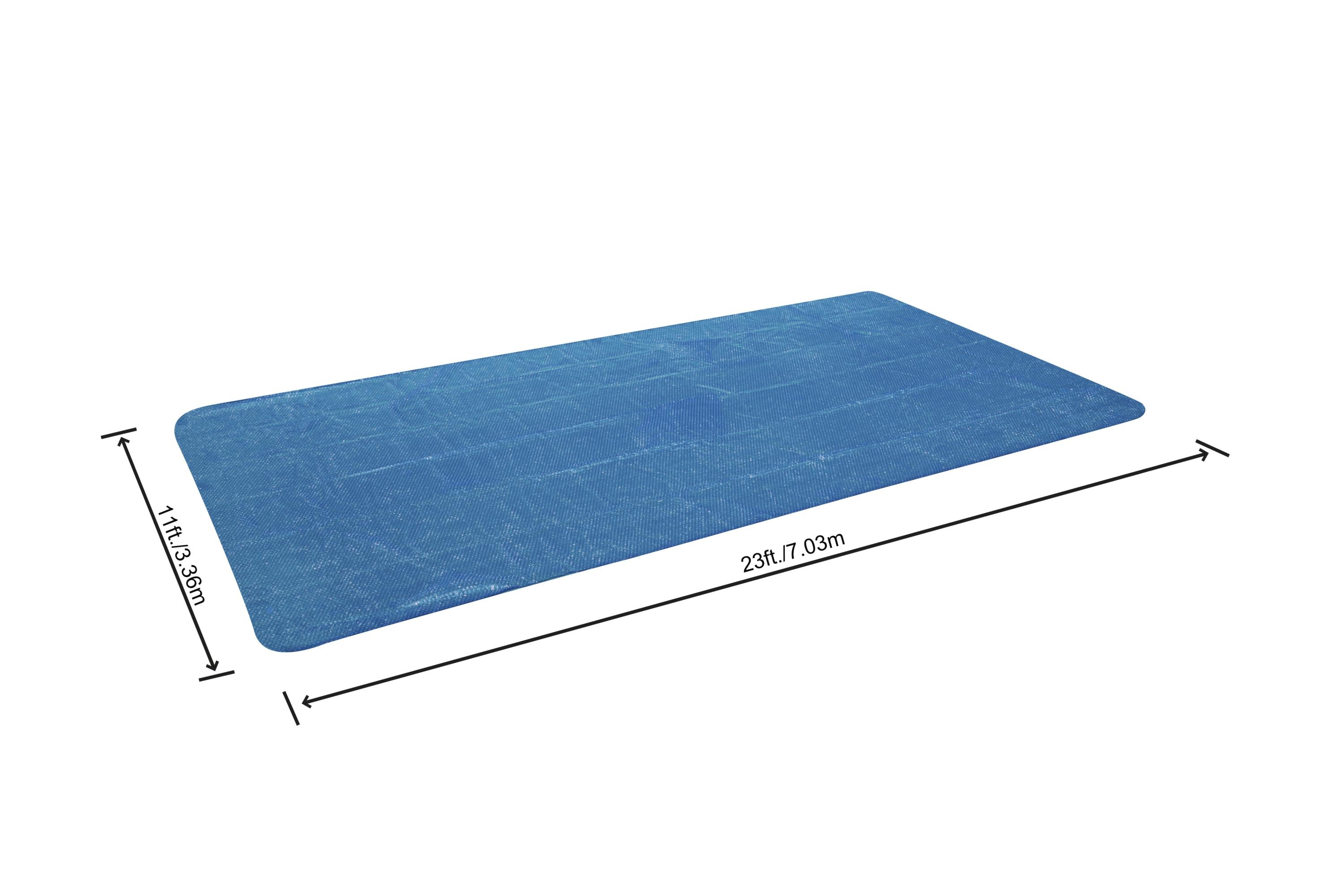 Telo copertura solare termica per piscina rettangolare 732x366x132 cm Besyway 58228