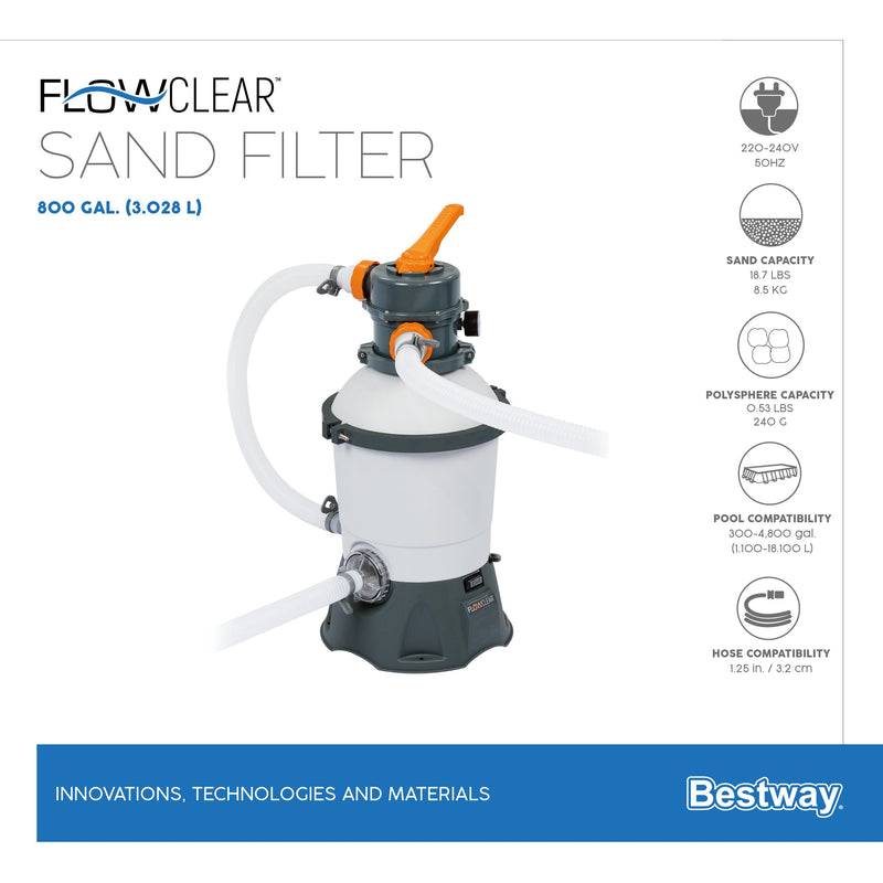 Pompa Filtro a Sabbia depuratore monoblocco per piscine Bestway 58515