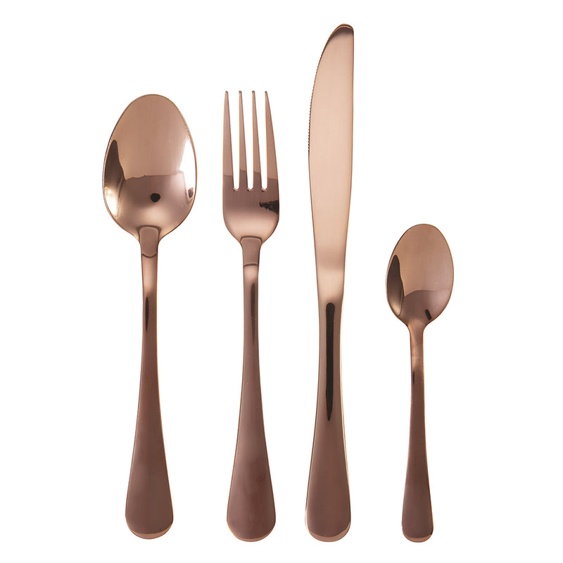 24-piece cutlery set in 18/10 polished or satin stainless steel