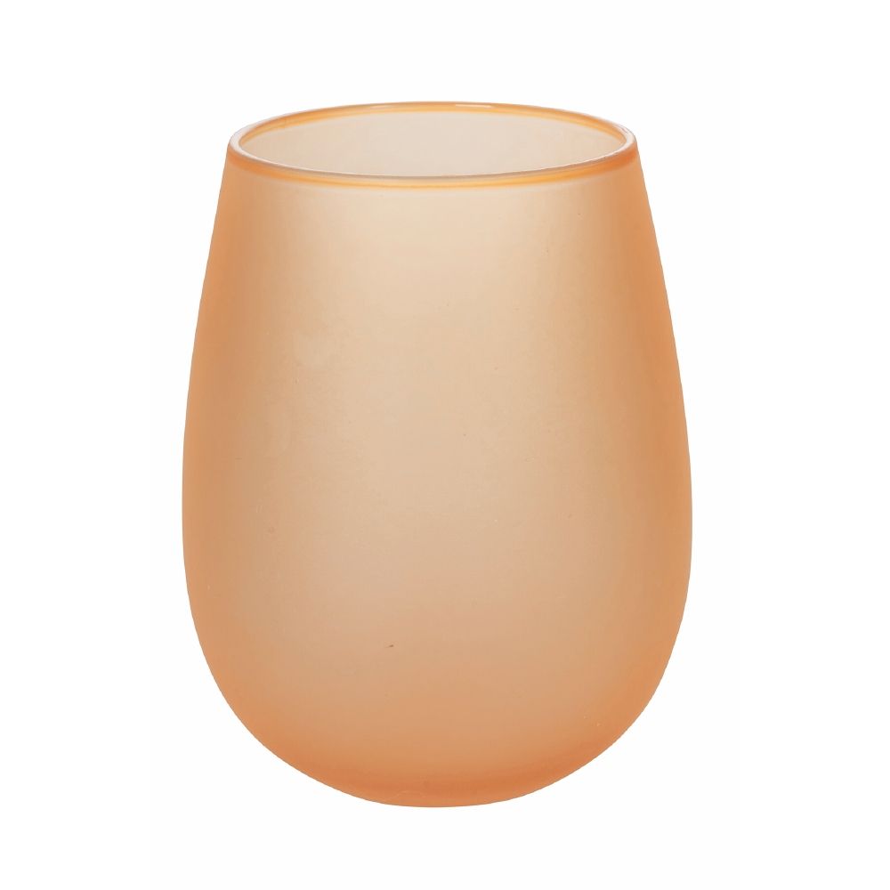 Set 6 bicchieri acqua 600 ml frosted in vetro Happy Hour Sunset