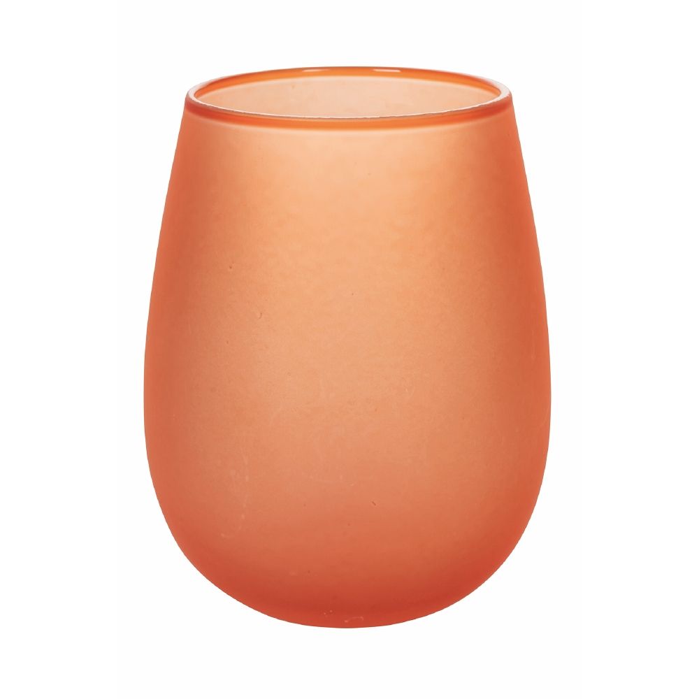 Set 6 bicchieri acqua 600 ml frosted in vetro Happy Hour Sunset