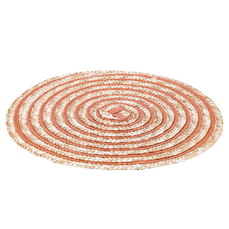 Tovaglietta tonda 38 cm con trama a spirale Spiral Chocolate