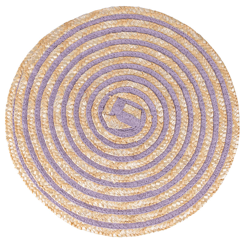 Tovaglietta tonda con trama a spirale Spiral Provence