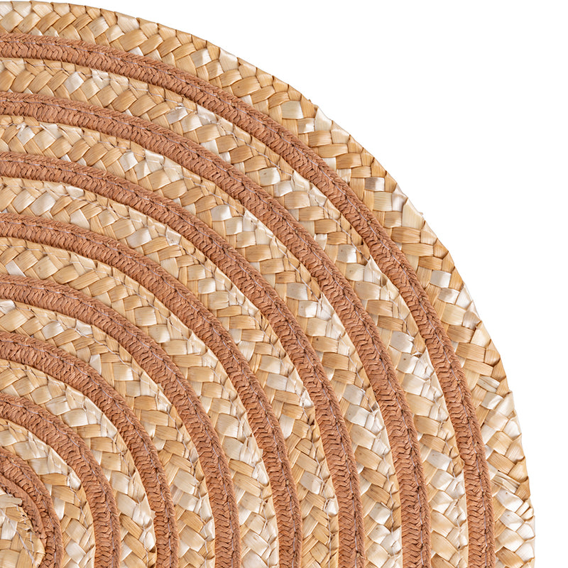 Tovaglietta tonda 38 cm con trama a spirale Spiral Chocolate