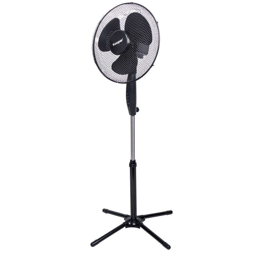 Ventilatore a piantana base a croce 3 velocit con oscillazione 45 W h133 cm nero ArticFresh