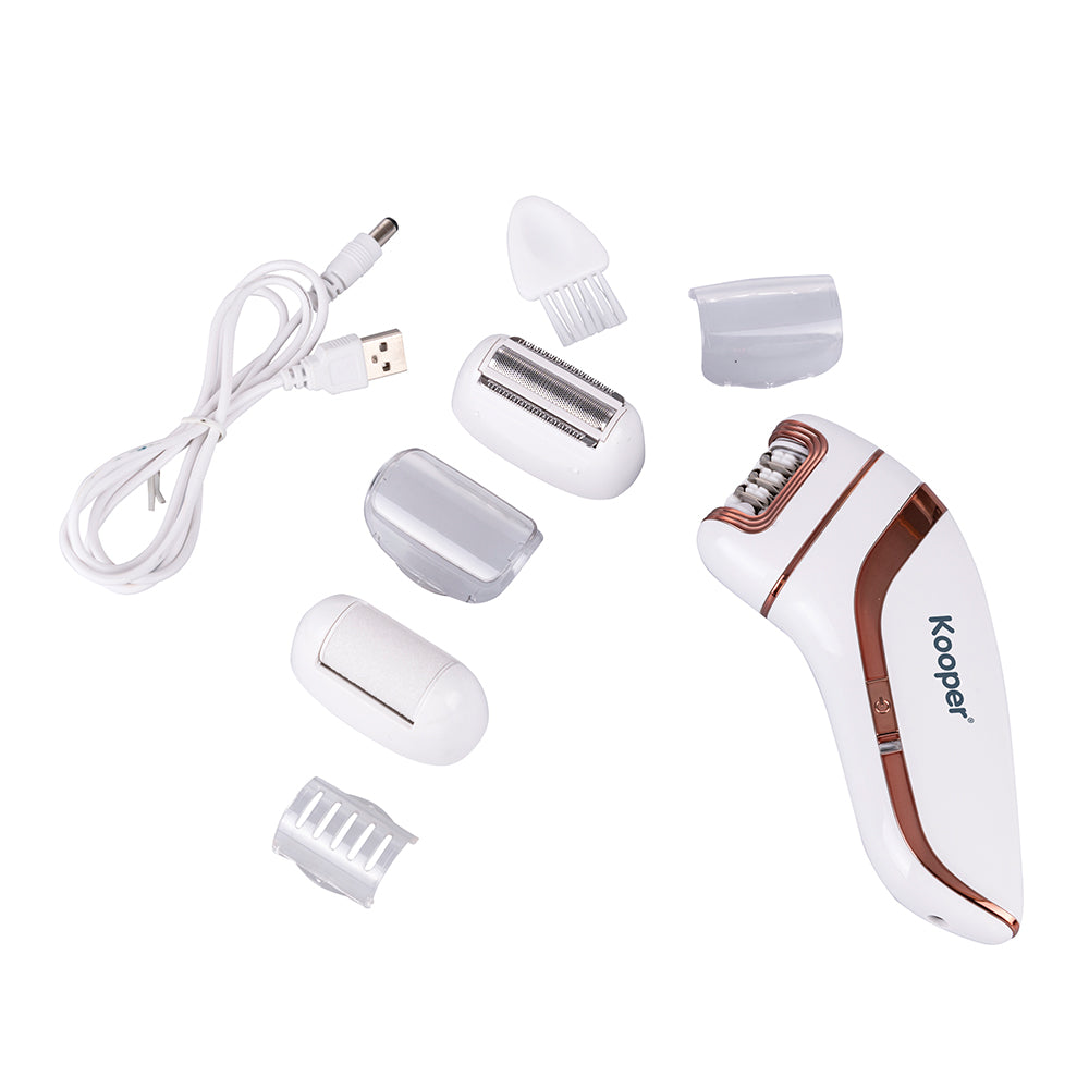 Set epilatore 3 in 1 rasoio e pedicure Epilator Kooper