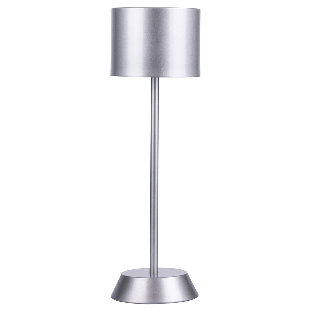 Lampada da tavolo con sensore touch silver ricaricabile 3 intensit di luminosit Aladina