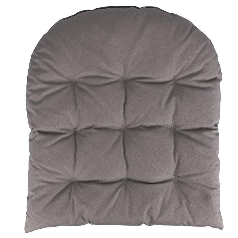 Cuscino alto imbottito semi ovale 50x46 cm per poltrona Pachà