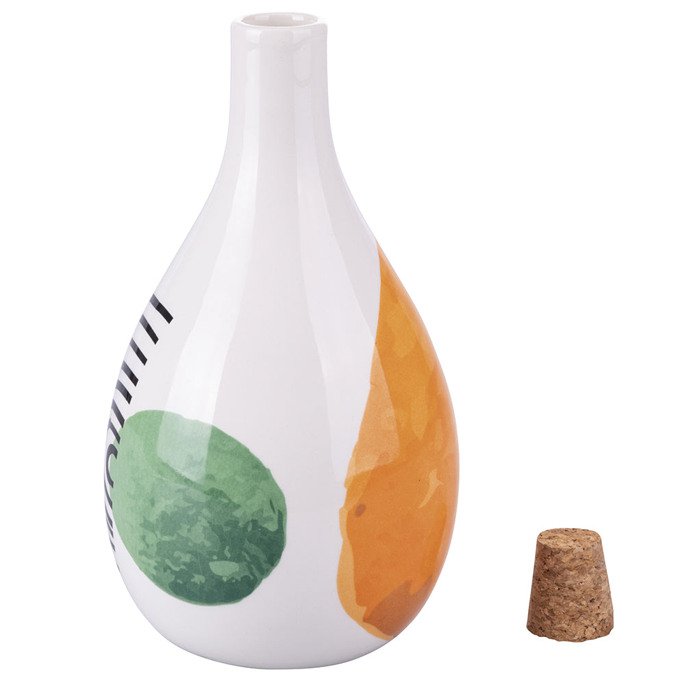 Oliera 876 ml in ceramica decorata con tappo in sughero Venice Lido