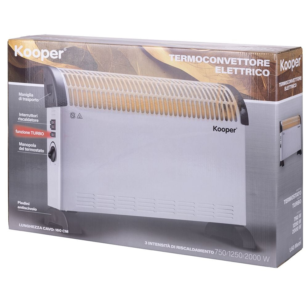 Termoconvettore 2000 W con funzione turbo Kooper