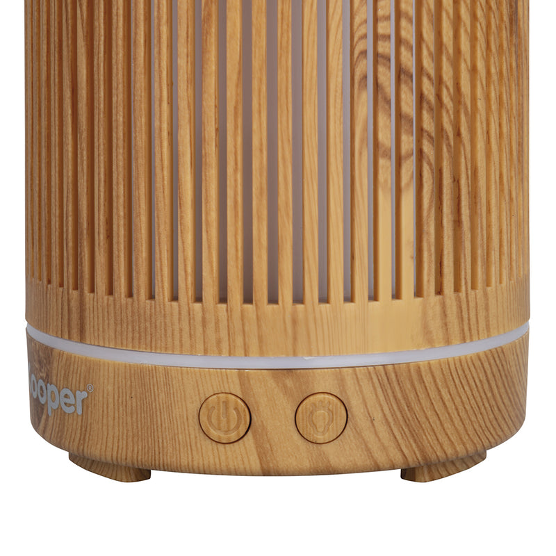 Umidificatore e diffusore di fragranza con led 150 ml rivestimento effetto bamb h 195 cm Kooper