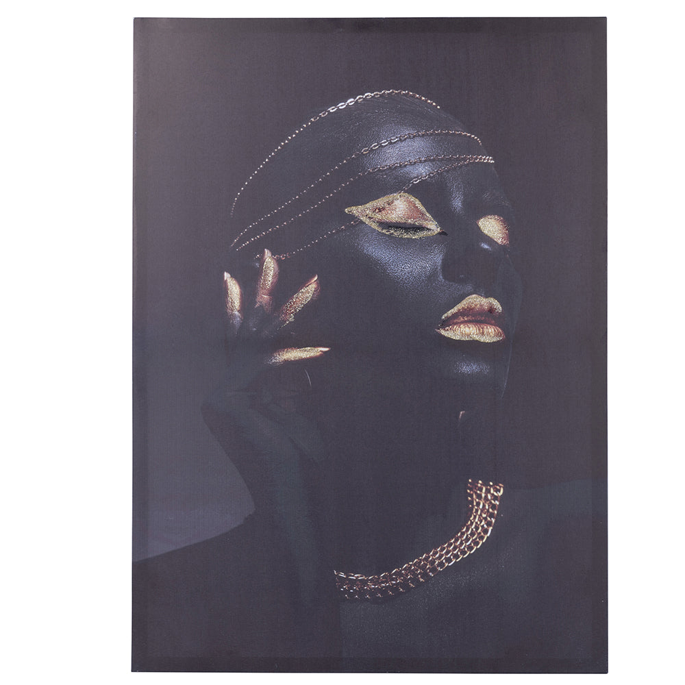 Tela dipinta 50x70 cm Afrikan Lady Sibilla