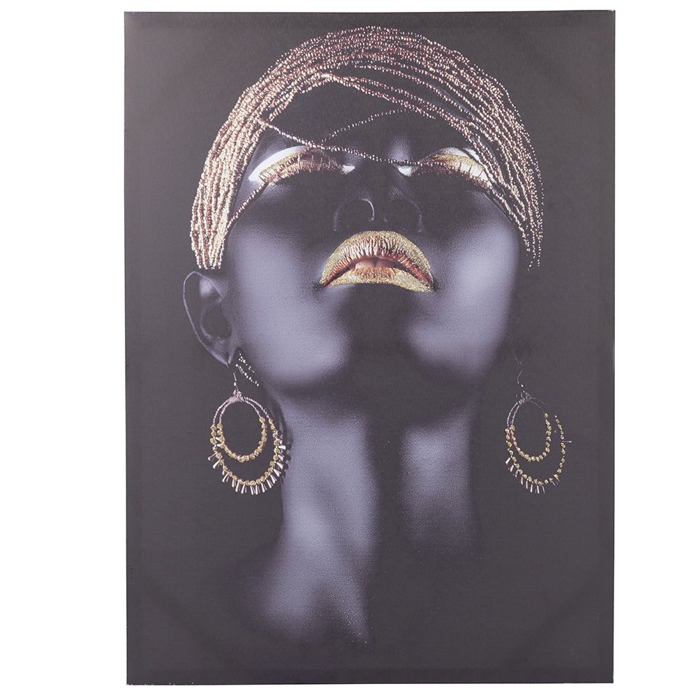 Tela dipinta 50x70 cm Afrikan Lady Sibilla