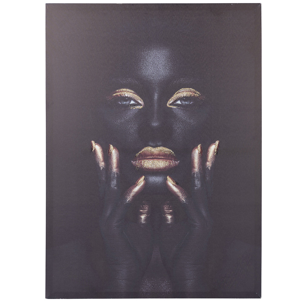 Tela dipinta 50x70 cm Afrikan Lady Sibilla