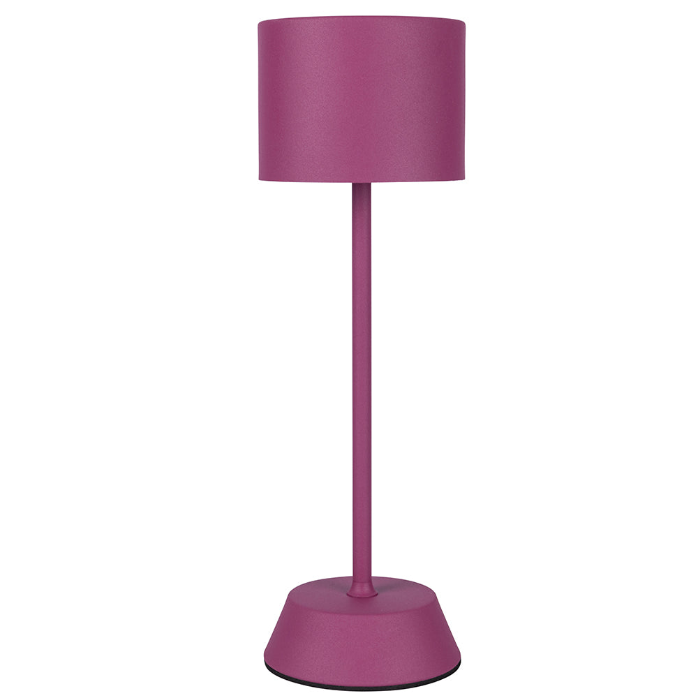 Lampada da tavolo con sensore touch ricaricabile 3 intensit di luminosit fucsia Aladina