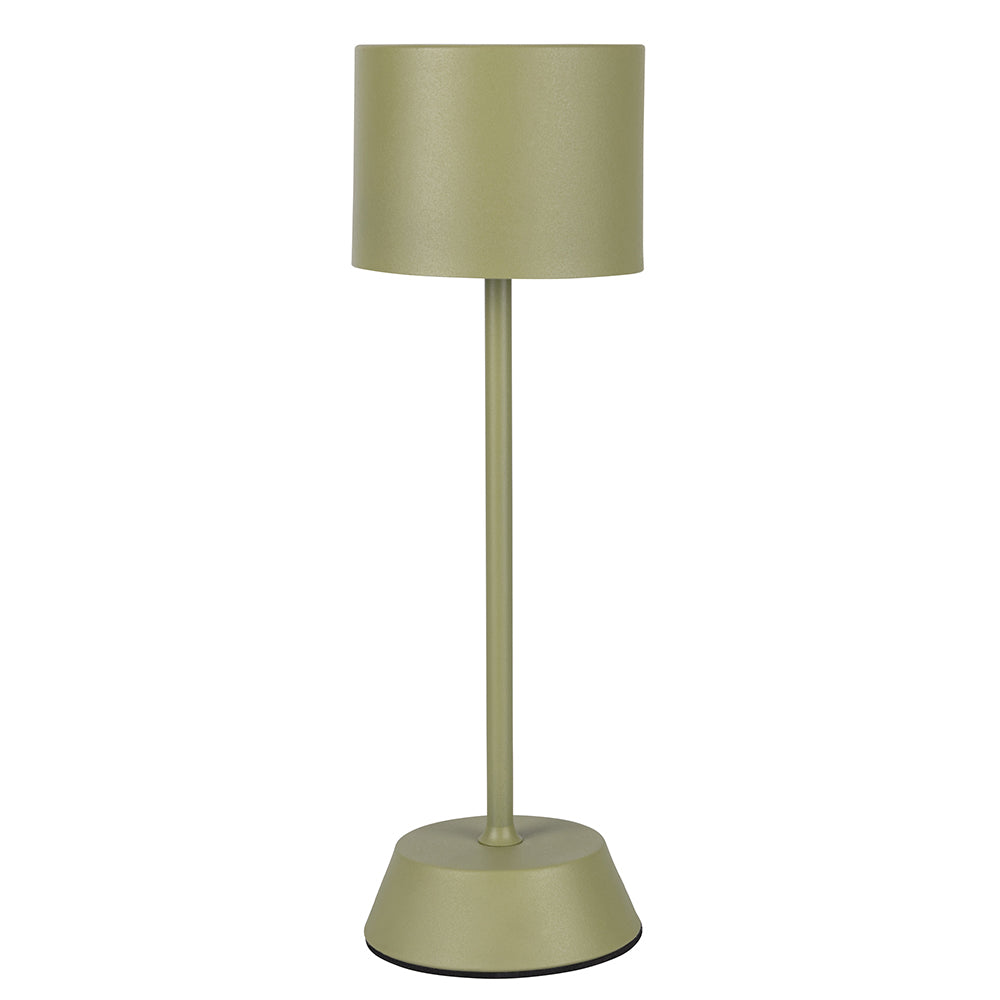 Lampada da tavolo con sensore touch ricaricabile 3 intensit di luminosit verde militare Aladina