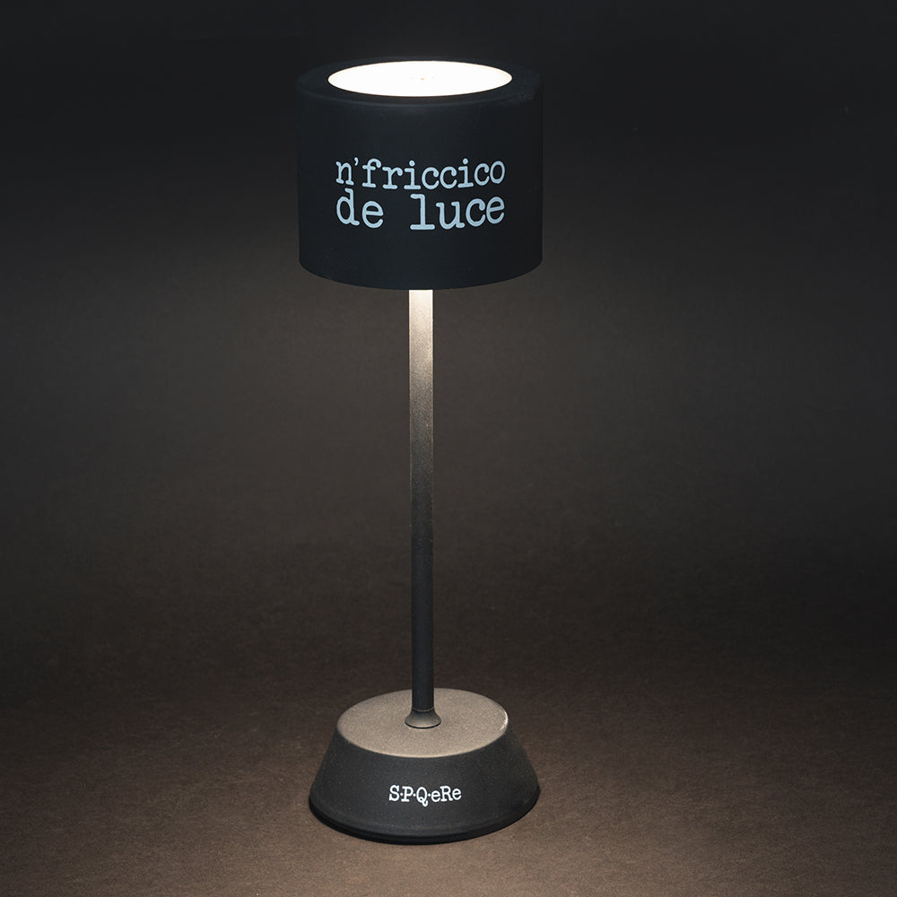 Lampada da tavolo nero touch ricaricabile a 3 intensità di luminosità con batteria 4000 mah e luce regolabile usb 150 cm