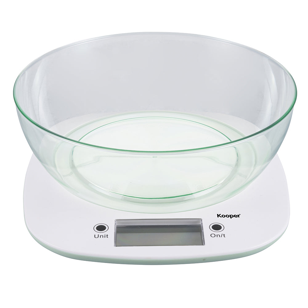 Bilancia da cucina digitale con ciotola 14 L5Kg Kooper