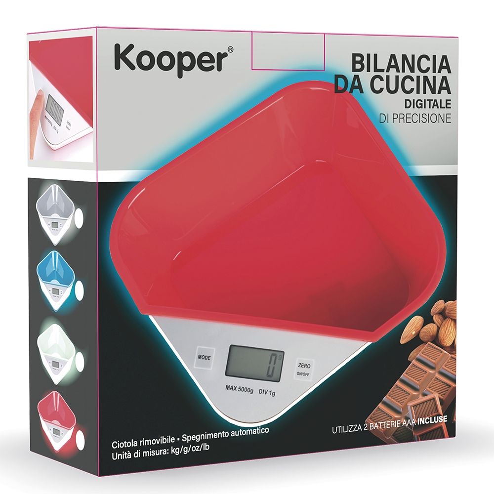 Bilancia da cucina digitale con ciotola 800 ml Kooper