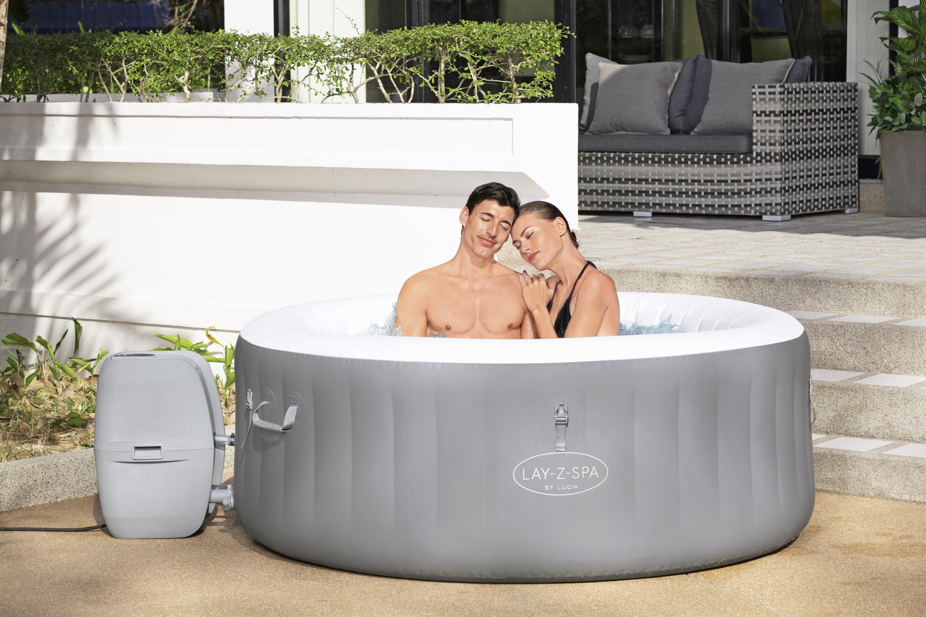 Piscina SPA idromassaggio Lay-Z-Spa St Lucia AirJet  Bestway 60037