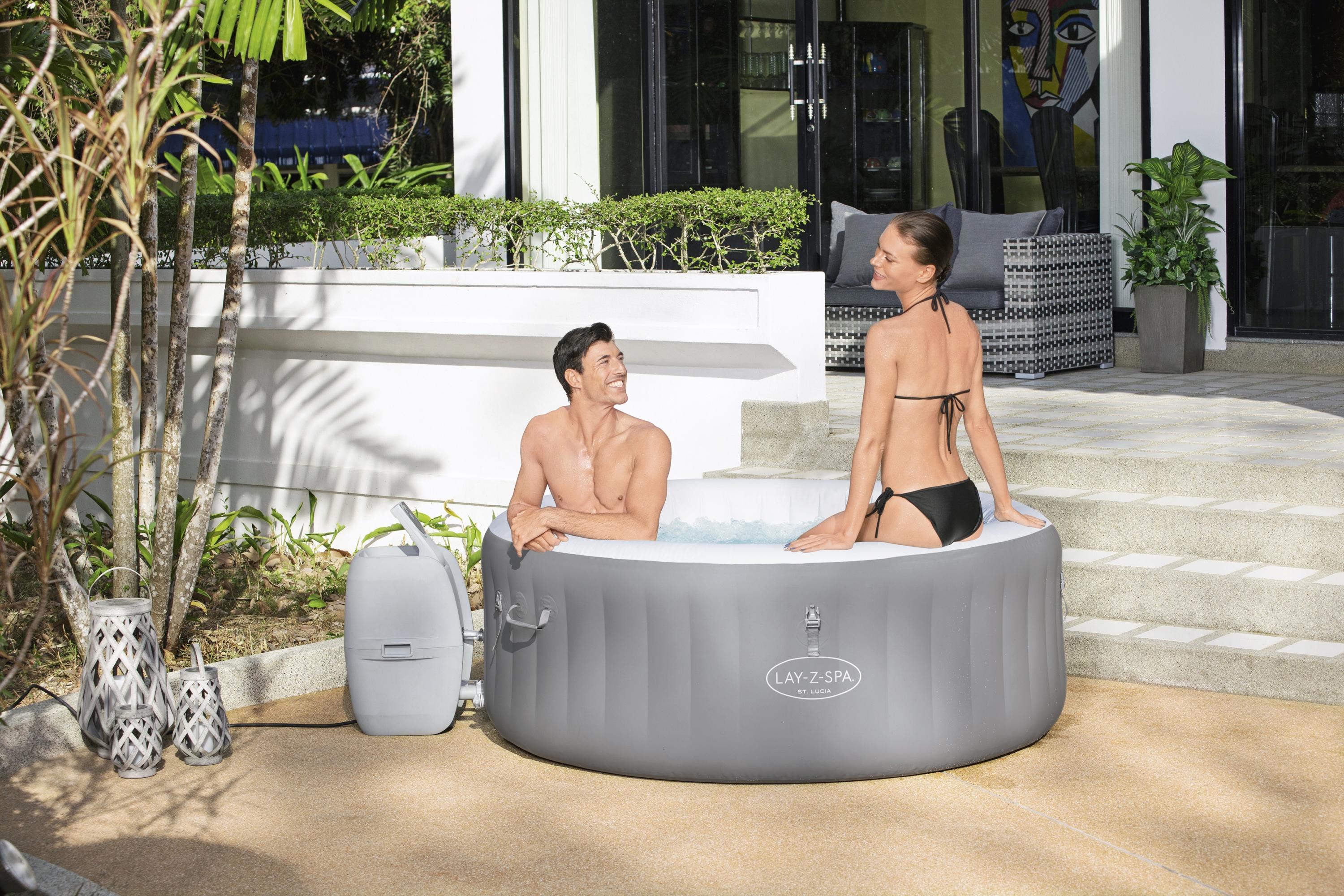 Piscina SPA idromassaggio Lay-Z-Spa St Lucia AirJet  Bestway 60037