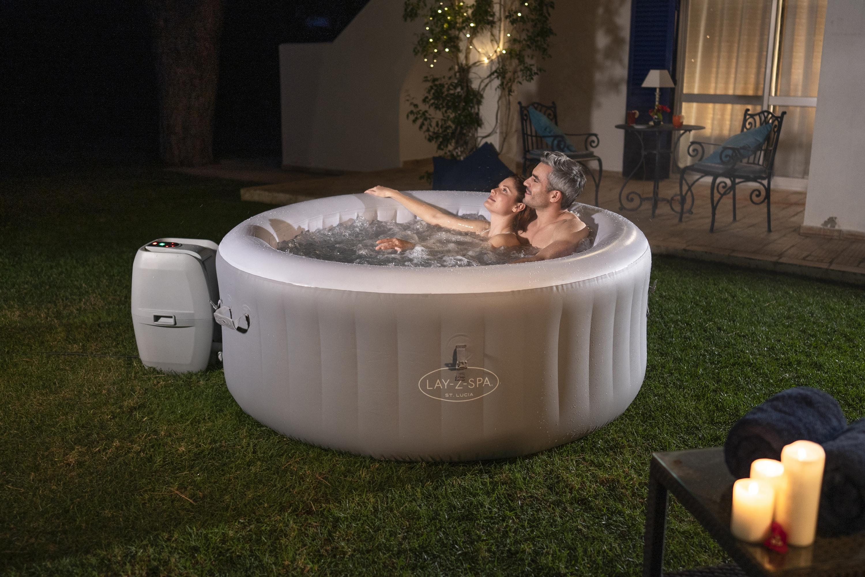 Piscina SPA idromassaggio Lay-Z-Spa St Lucia AirJet  Bestway 60037