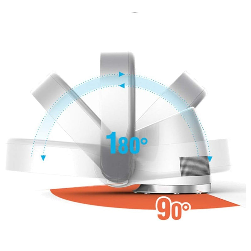 Ventilatore moderno 30W invisibile senza pale da tavolo o muro con 7 velocità regolabili