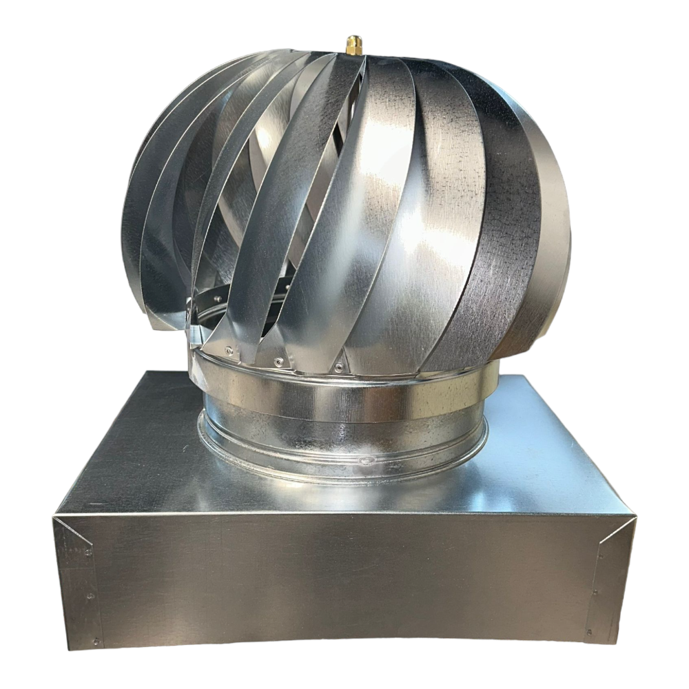 Fumaiolo comignolo girevole quadrato e rettangolare zincato