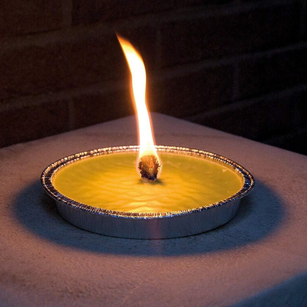 Fiaccola citronella antizanzare in stagnola per esterno