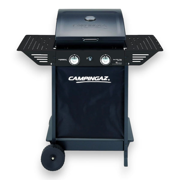 Barbecue a gas 2 bruciatori in acciaio con ruote e coperchio con termometro XPERT 100 L PLUS