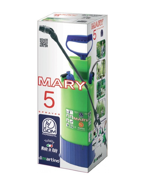 Pompa irroratrice 5 lt a spalla completa di accessori Mary Di Martino